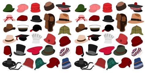 Виды головных уборов и обуви