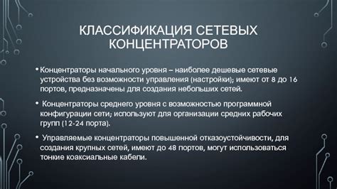 Возможности начального уровня