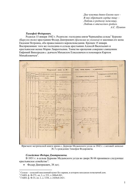 Генеалогическое исследование рода Облапов
