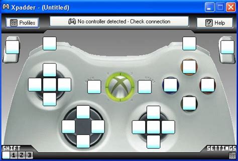 Изменение настроек с помощью программы Xpadder