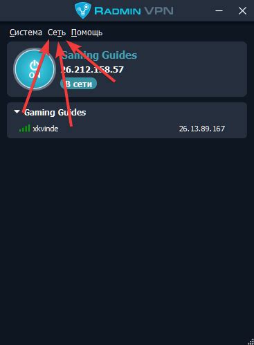 Использование Radmin VPN в играх и других приложениях
