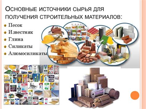 Источники материалов