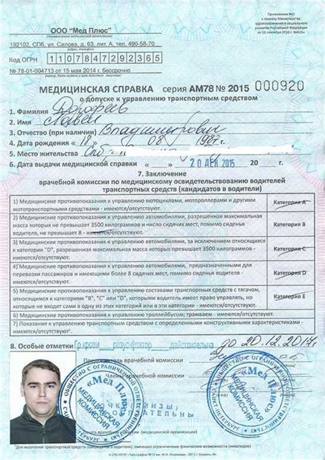 Какие документы нужно предоставить при проведении медицинской комиссии