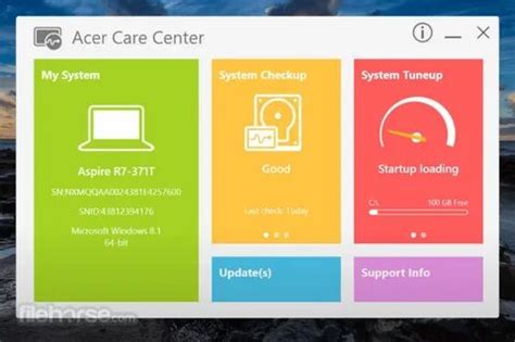 Какую функцию выполняет Acer control center