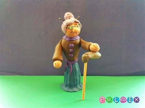 Как изготовить бабушку Гренни из пластилина