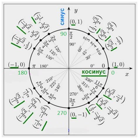 Как использовать sin и cos в физике: расчёт векторных проекций