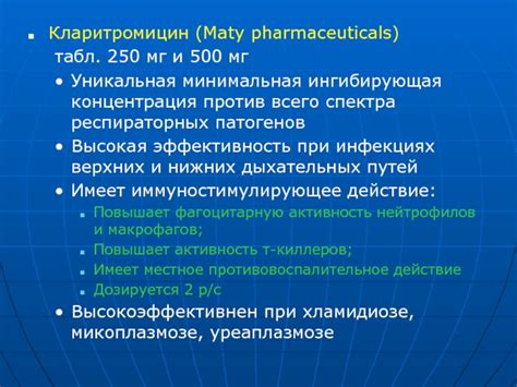 Кларитромицин: стойкое действие против фурункулов