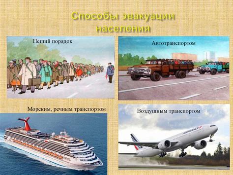 Комбинированный способ эвакуации населения: работа и преимущества