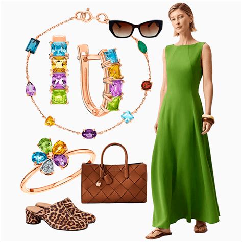 Лучшие варианты ремней для стильного образа с зеленым платьем