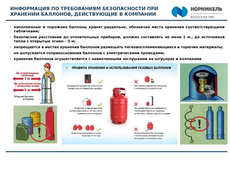 Меры безопасности при хранении и транспортировке баллонов с углекислотой