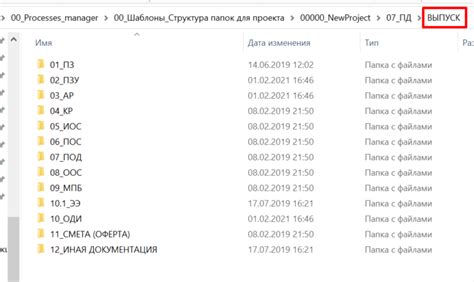 Неудовлетворительная структура папок мода