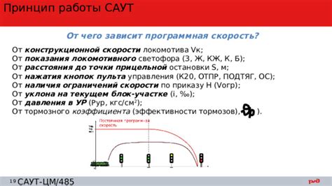 Перегон и контроль скорости движения