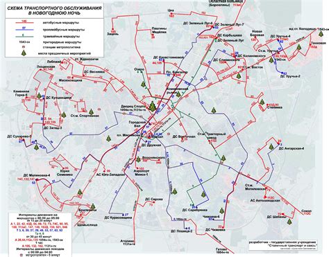 Пересечение границ городского транспорта
