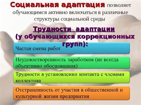 Подготовка к самостоятельной жизни и социальной адаптации