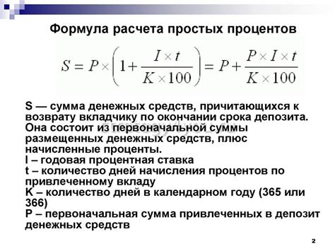 Примеры расчета процента оплаты