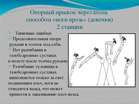 Продвинутый уровень обучения прыжкам через козла в школе