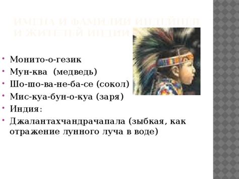 Происхождение фамилии Индейцев