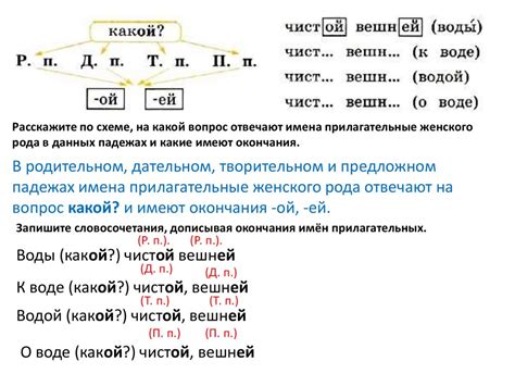 Родительный, дательный, винительный и творительный падежи
