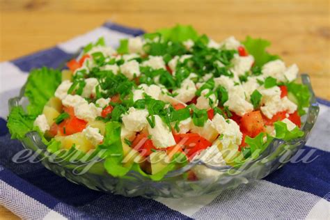 Салат с гречкой и фетой