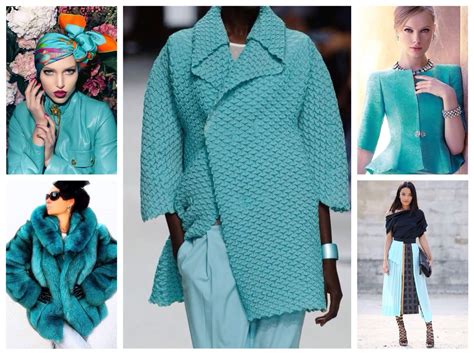 Сочетание цвета морской волны в одежде