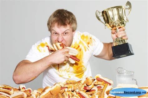 Установленные рекорды в поедании бургеров