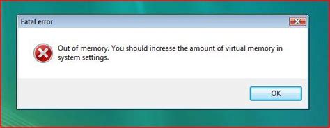Что такое ошибка Out of memory
