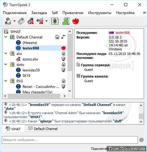 Шаг 3: Авторизация в Тим Спик 3 и настройка программы для World of Tanks