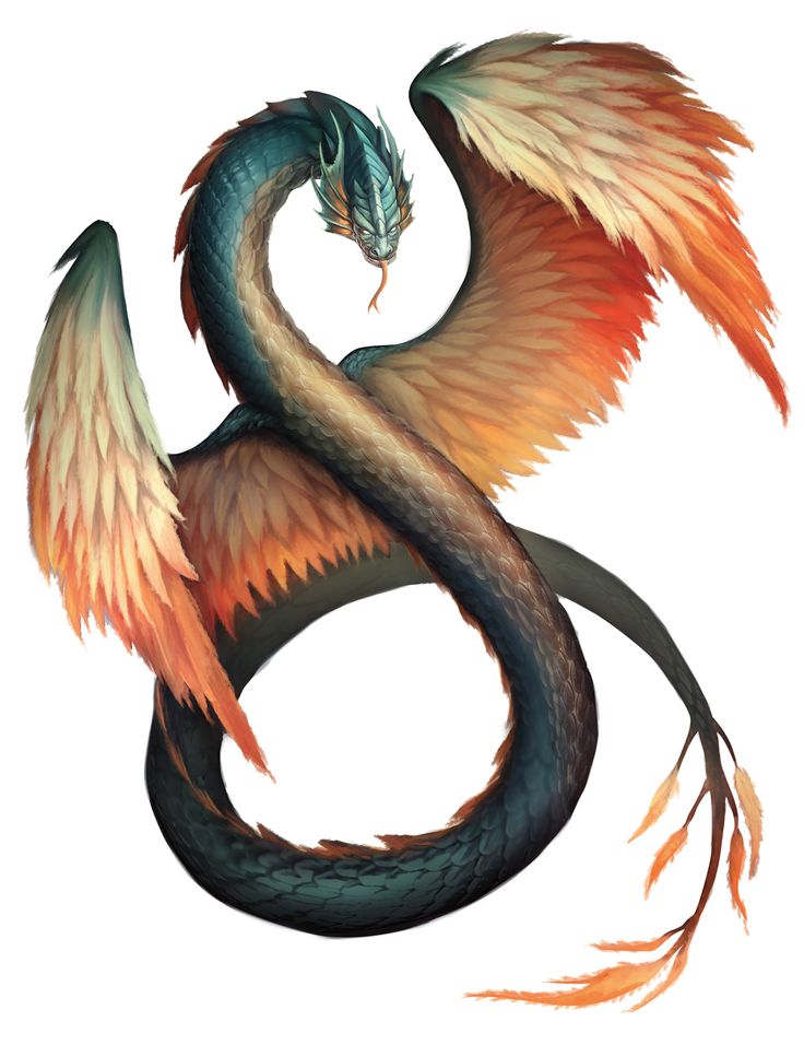 Амфиптерий - летающий дракон, не имеющий ног