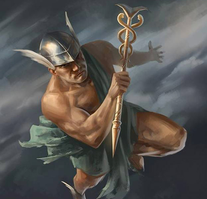 Гермес - греческий бог торговли, вестник богов