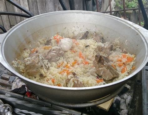 Время приготовления плова в большом казане
