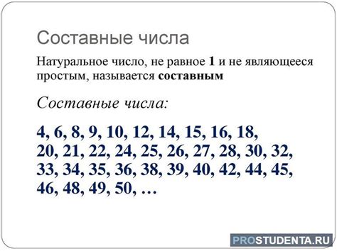 Методика подсчета составных чисел от 700 до 800