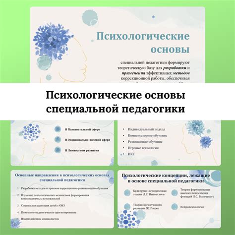 Основные направления специальной педагогики
