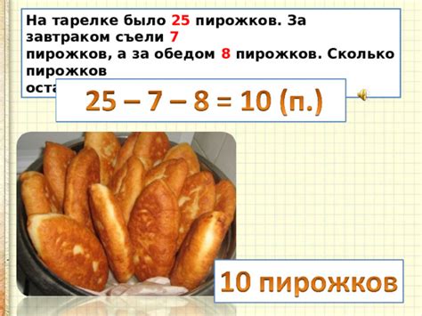 Сколько пирожков осталось: вычисление