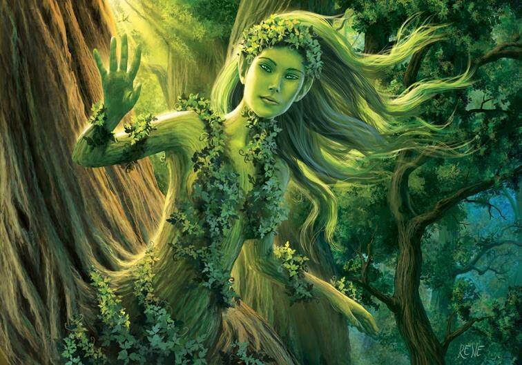 Зелёная дама - английская древесная фейри