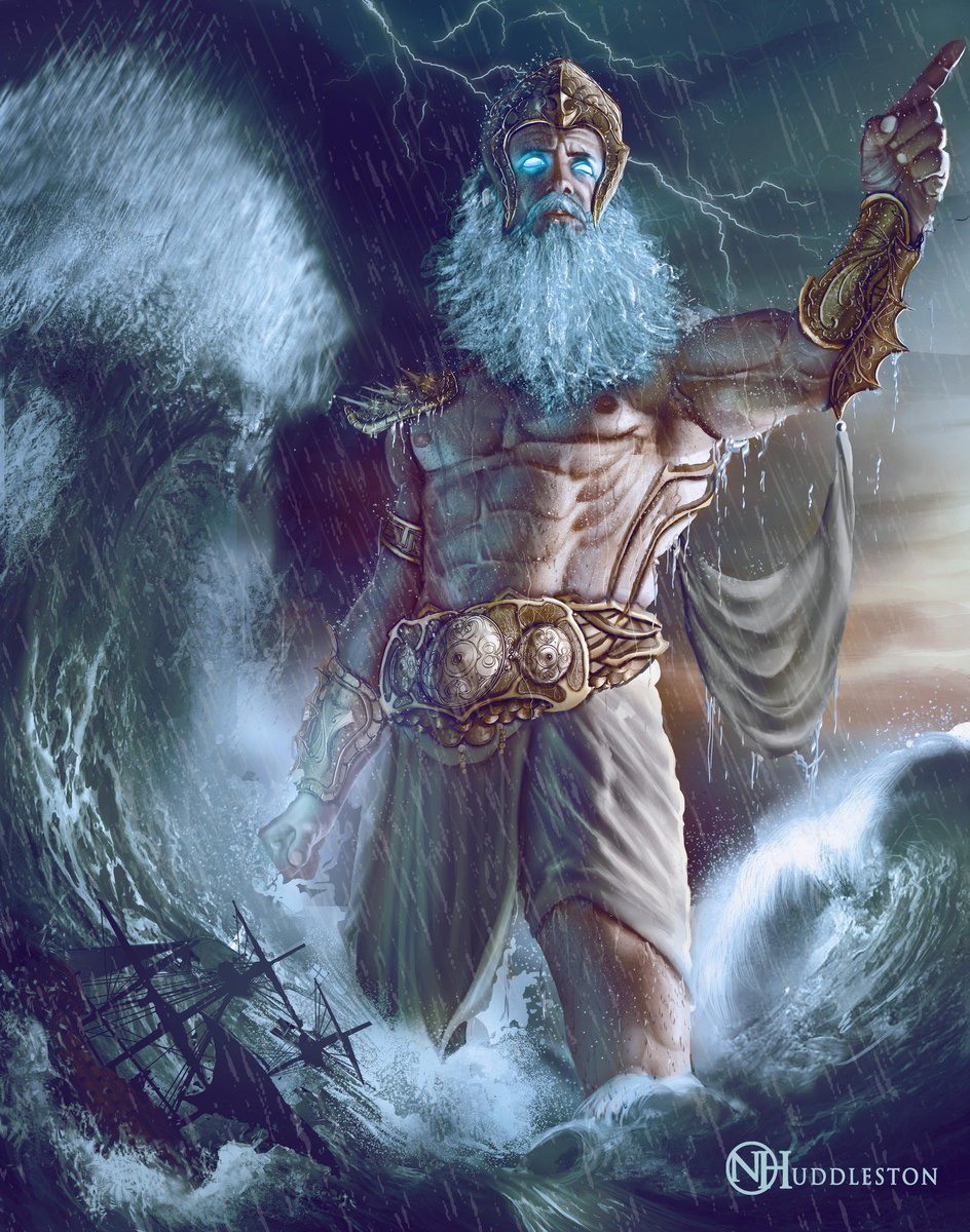 Нептун - в римской мифологии бог морей и океанов
